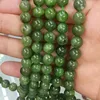 Hottest New Arrivals Natural Stone Beads Dark Green Jade Round Stone Beads