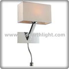 Modern Led Up and Down Wall Lamp UL CUL Listed Chrome Modern Design Bedside Wall Lamp Hotel Led Reading Light W81157