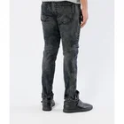 Royal wolf denim black zip ripped skinny jeans mens private label denim jeans manufacturer
