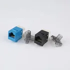 Module Rj45 Hot Sale Network Module With 180 Degree Dual 110 Utp Rj45 Cat6 Keystone Jack