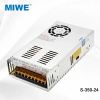 High efficiency switching mode power supply 350W 24V 14.6A S-350-24