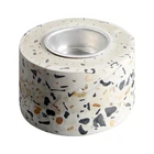 Terrazzo Stone Candle Holder/Candlestick For Home Decoration Wedding Candle Holders