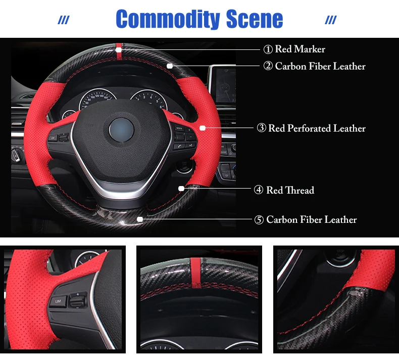 for BMW F30 steering wheel cover