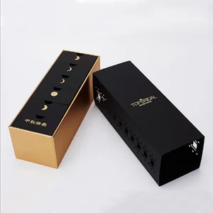 wholesale empty customised gift box ramadan paper box black