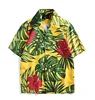 Colorful customized pattern poplin cotton mens casual hawaiian shirts and shorts