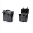 16.5 inch custom pp plastic case water proof shock proof display injection foam toolbox carrying case with handle