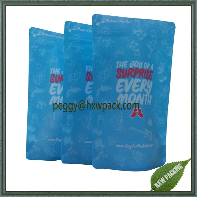 custom printing christmas gift packaging ziplock bag, resealable