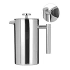High quality 350 ml stainless steel double wall coffee french press set coffee plunger french press with grinder
