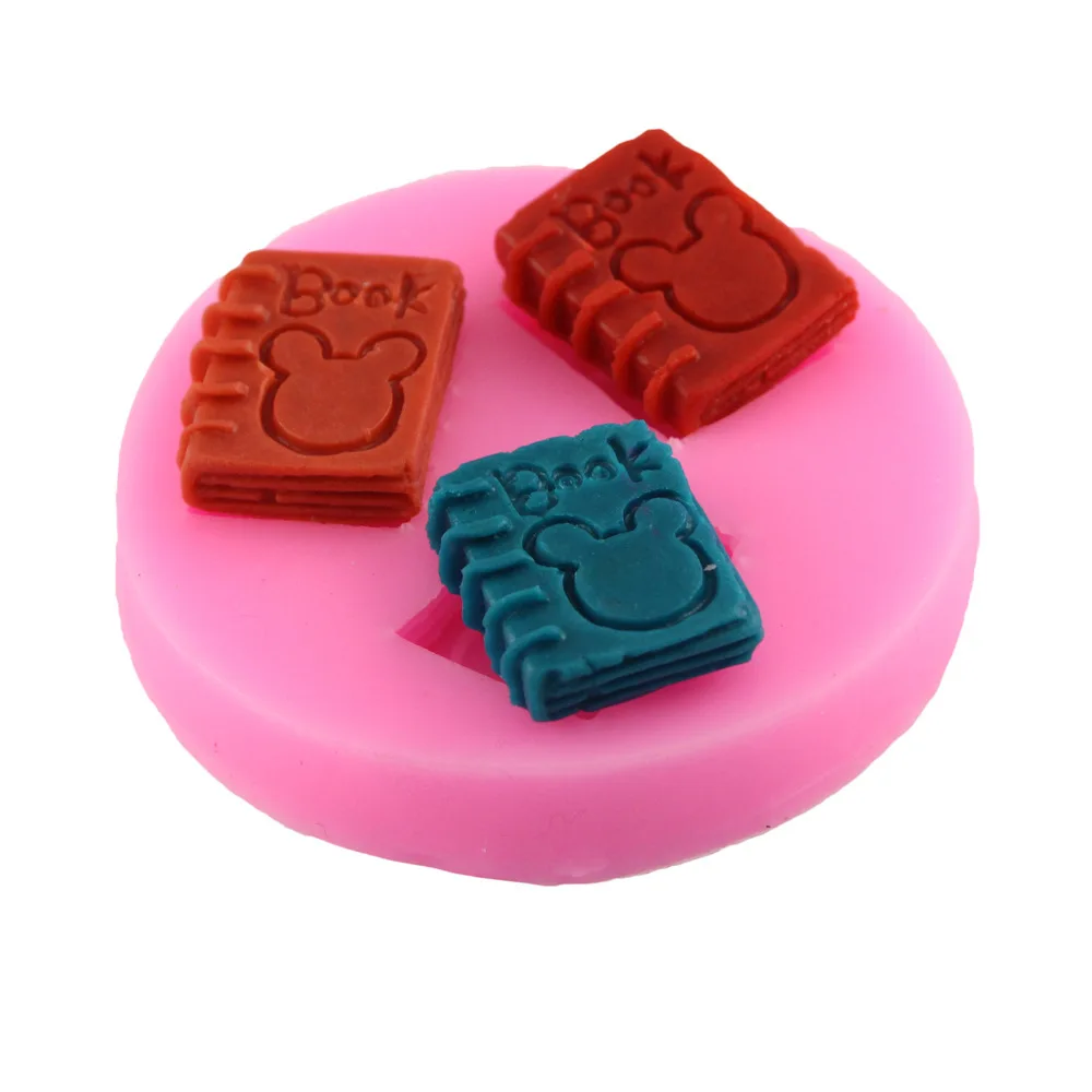 Food grade silicone cake mould handmade soap mold silicone 3D mode chocolate chip Mickey Mouse notebook taobao 1688 agent