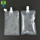 Plastic Spout Pouch Liquid Plastic Bag 2017 Newest Design Liquid Plastic Reusable Spout Pouch Bag 500ml