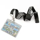 Custom soft plastic id name pvc card holder with lanyard
