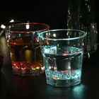 Liquid Activated Blinking Battery Powered Plastic Whisky Glass Shot LED Cup