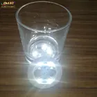 Halloween Decoration Hot Sell Items 4 Led Lights Battery Powered Flashing Colorful Bottle Bottom Light sticker