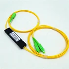steel tube 1x2 plc splitter OLT/FTTH/CATV network system bolckless 1*8 plc coupler 1 x n fiber optic PlC splitter