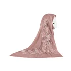 Soild color custom jersey female head stoles scarf hijab