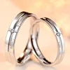 wholesale platinum diamond stretch crossfit wedding couple ring jewelry 925 sterling silver rings