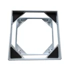 Double layer washing machine stand with wheels