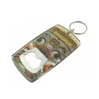 Custom design logo fashion hard clear car pvc plastic acrylic bottle opener keychain