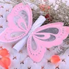 Ideal Products 2015 Available Die Cut Wedding Scroll Butterfly Invitation Pink Gold