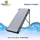 Swimming pool heat solar panel collector with individual tubes