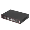 150W Power Supply 16 Port 100Mbs POE Network Switch With 2 Port 1000M Network