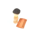 beard comb and badger shaving brush beard grooming set for men gift