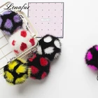 Stable Quality Fox Key Chain Hanger Handbag Accessories Fur Ball Keyring Fluffy Pom Keychain