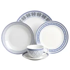 Fiesta dinnerware blue snowflake coupe plate tea cup dinner set tableware for dinner