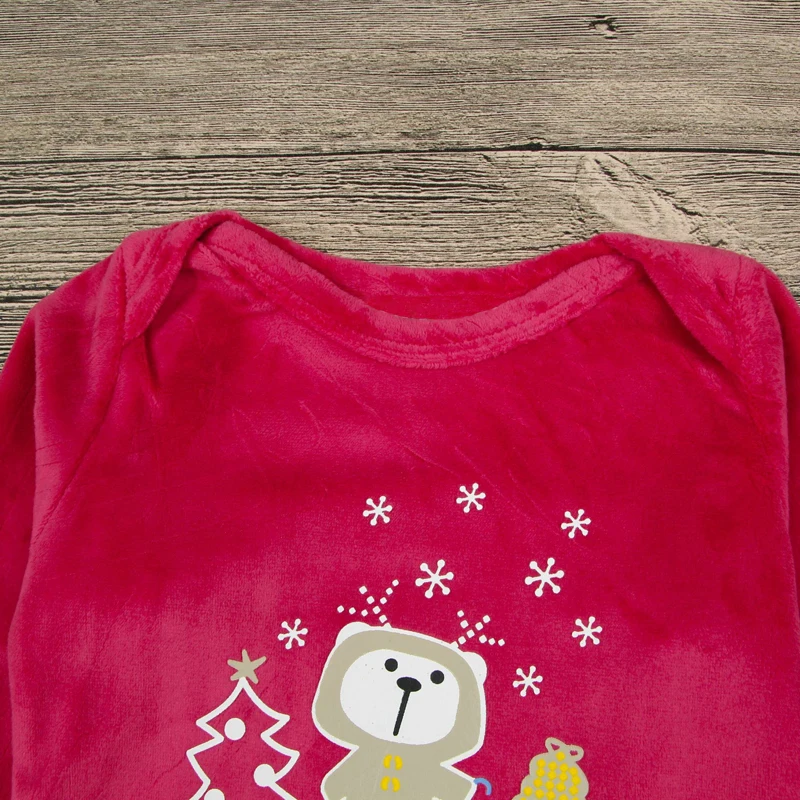2018 Autumn Winter Newborn Baby Boys Girls One-piece Letter Footies Jumpsuit Outfits Clothes Soft Christmas XMS (4)