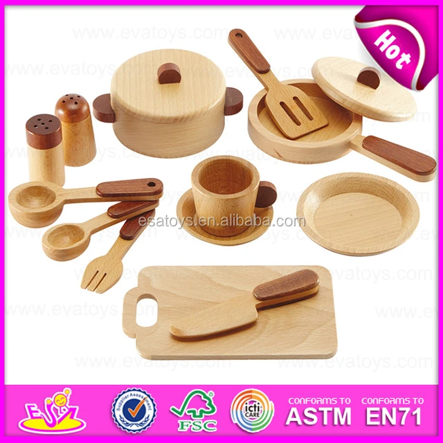 new arrival wooden education role play set wooden kitchenware