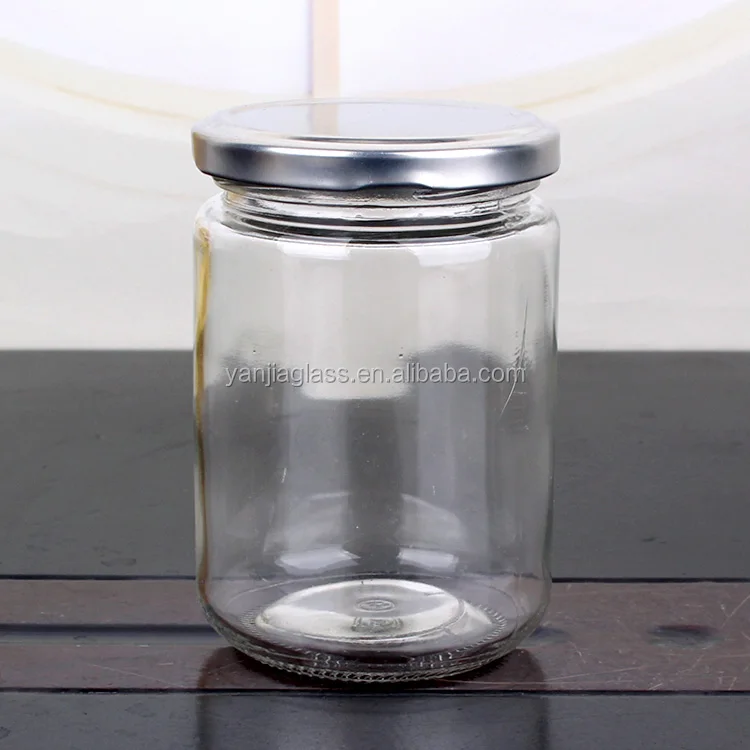 High quality hermetic airtight pickle storage glass bottle jar 350ml