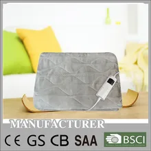 Super soft flannel electric over blanket with certificate approval