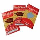 custom printed heat seal aluminum foil tobacco leaf packaging pouch with ziplock