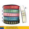 7/8ich Popular Gold Pineapple foil Grosgrain ribbon DIY craft Tape materials 20000desings in stock