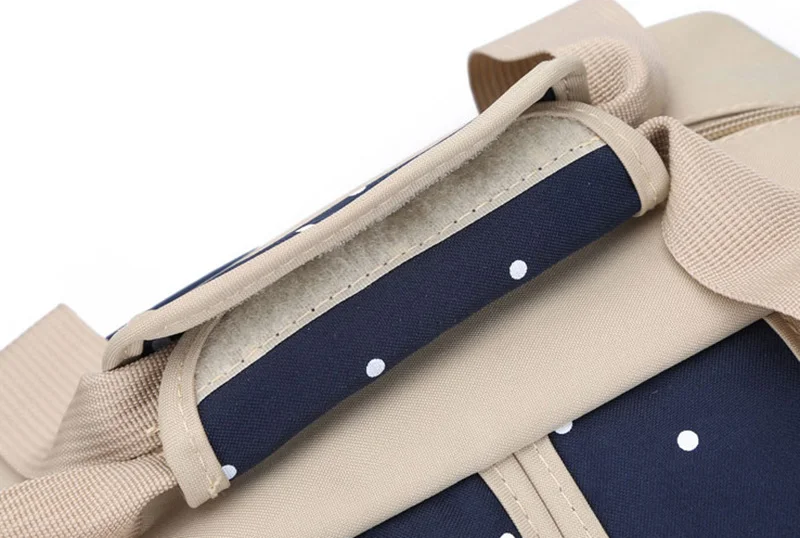 5 PcsSet Baby Diaper Bag Large Capacity Oxford Dot Nappy Backpack Waterproof Mummy Maternity Nursing Designer Mochila BB6019 (29)