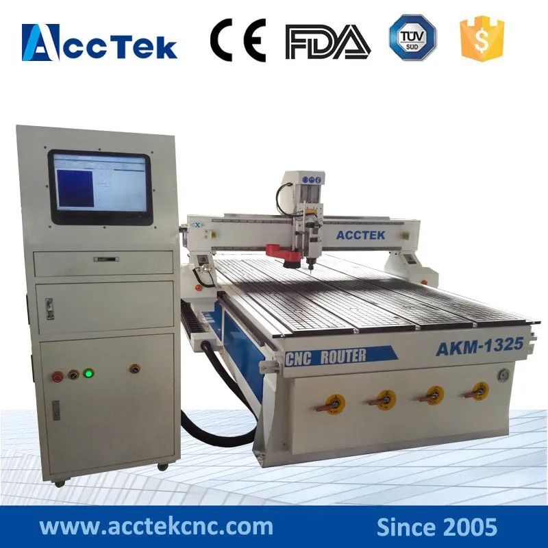 Jinan AccTek 1325 woodworking cnc cutting machine/WOOD cnc/CNC router machine price