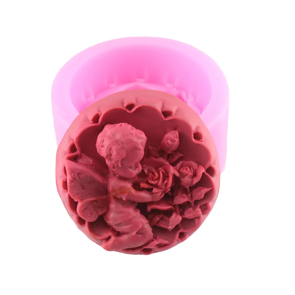 Silicone handmade candle mould silicone cake mould --- Angel Rose taobao 1688 agent