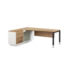 Modern Curved Simple Table Design Plywood Material Office Furniture