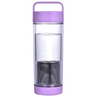 380ml Double Wall Plastic Tea Mug With Handle Lid 100%Leakage-proof