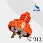 250VAC 13A 3P IP67 1 Phase Industrial Outdoor Waterproof Power Plug (56P313)