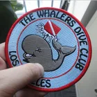 customized 100% full embroidery patch with merrow border