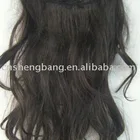 popular products,100%human hair pieces with clips in