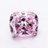 6.5x7.5m cushion brilliant cut pink color good quality synthetic cz cubic zirconia loose gemstones