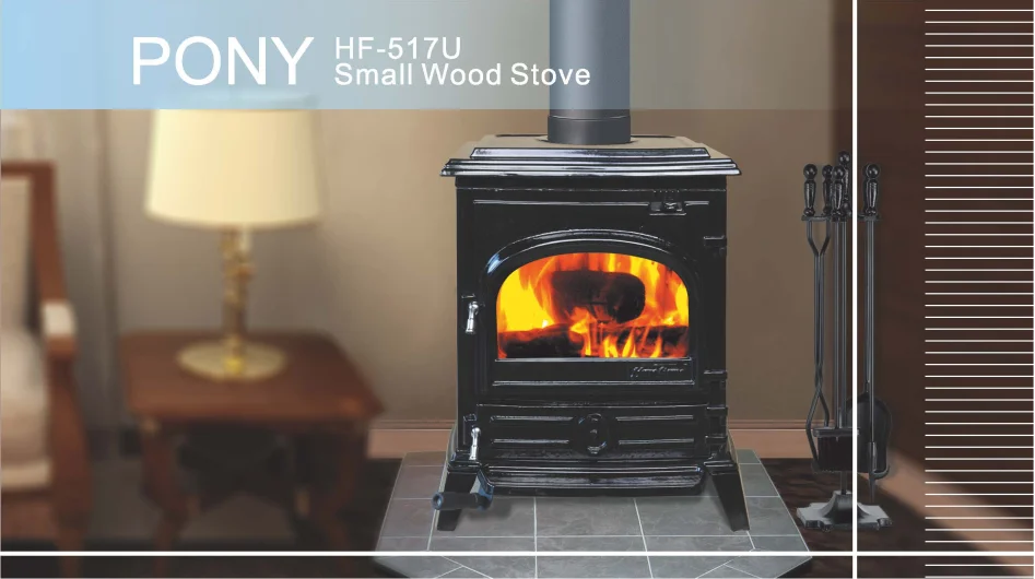 Factory Direct Sell Epa Approved Small Fireplace Pony Hf517u Cast