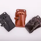 Stylist hair scissors pouches leather barber bags customized hair tool case