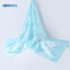 Chiffon georgette fabric plain shawl floral embroidery stoles scarf