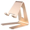 Cellphone accessories retail stylish simple cell phone support desktop metal tablet stand for ipad with charging holes