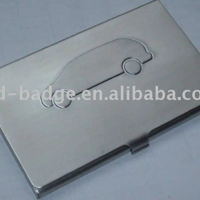 metal business name card case