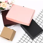 China Wholesale Recycled folding kraft eco corrugated small square cardboard paper boxes