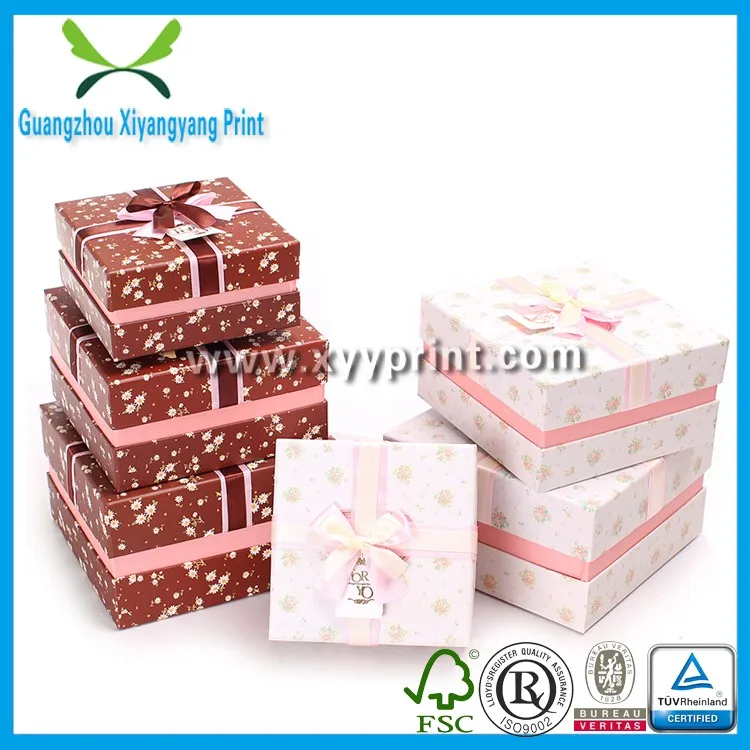 fancy custom paper gift box, gift packaging boxes wholesale